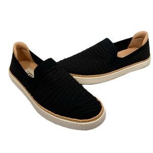 UGG Women's Black Textured Fabric Slip On Comfort Sneakers Shoes Size 8 Normcore